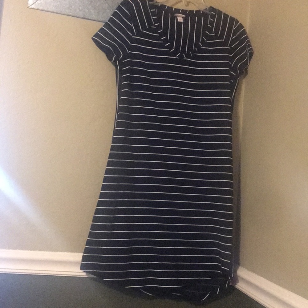 Black and White Striped Dress